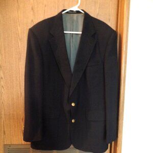 Stafford Men's Navy Blue Suit Jacket, Size 43R